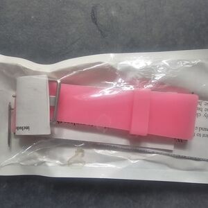 Pink Silicone Watch Band
